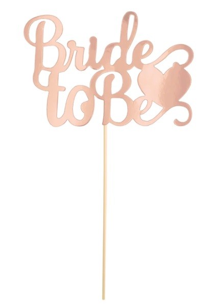 Topper Bride to Be różowe złoto