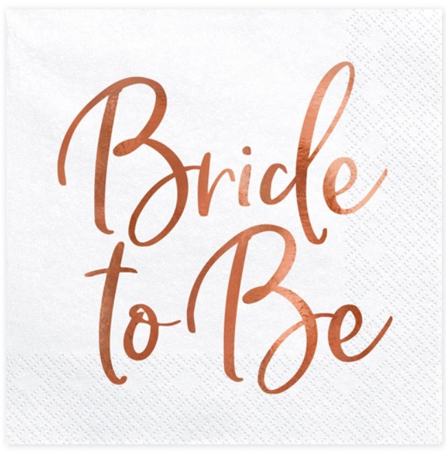 Serwetki papierowe Bride to Be 20 sztuk