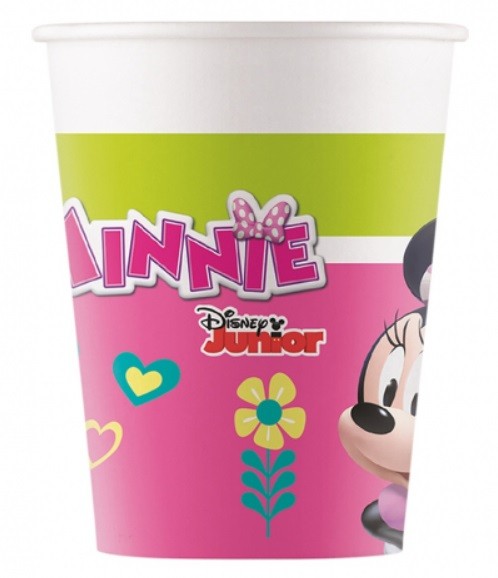 Kubeczki papierowe Myszka Minnie 8 sztuk