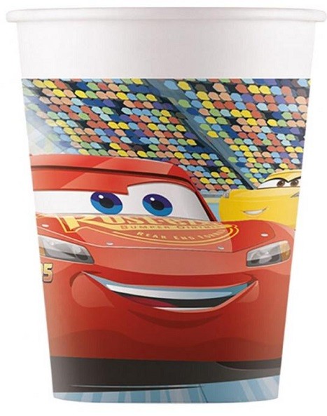 Kubeczki papierowe Auta Cars 8 sztuk