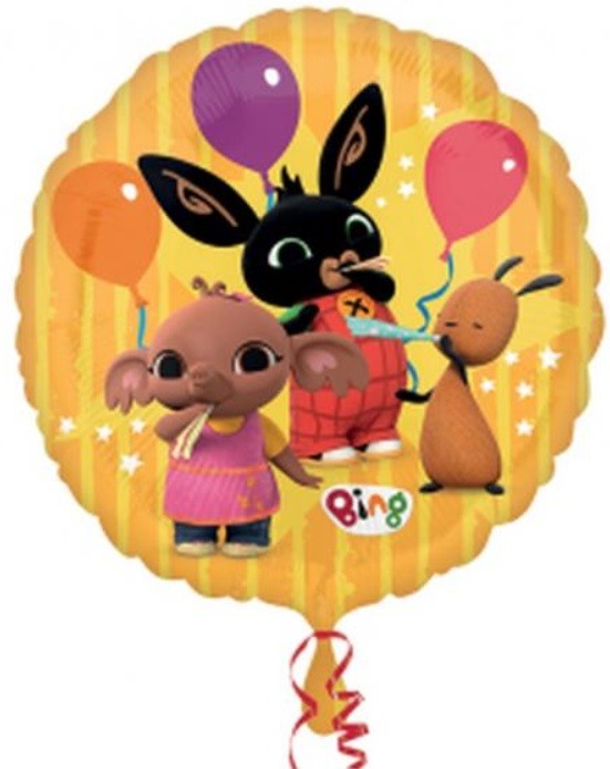 Balon Foliowy Okrągły Królik Bing 45 cm