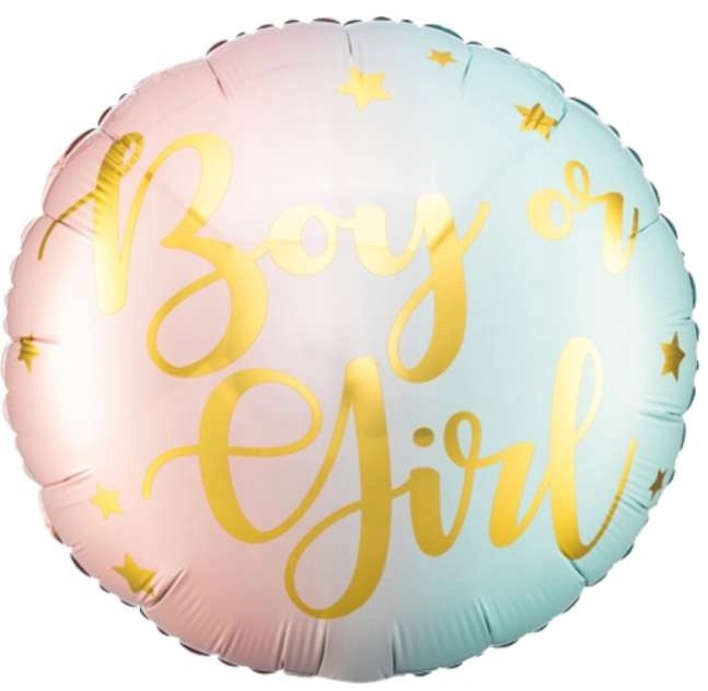 Balon Foliowy Okrągły Boy or Girl