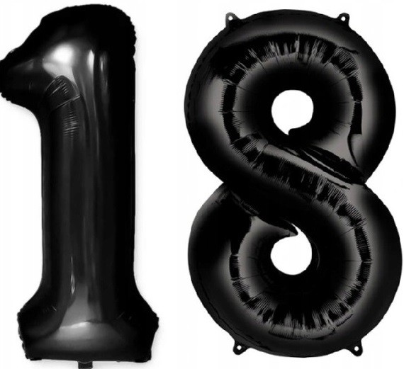 18 urodziny czarny