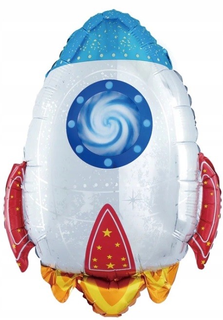 Balon Foliowy Rakieta Kosmos 56x75 cm Urodziny