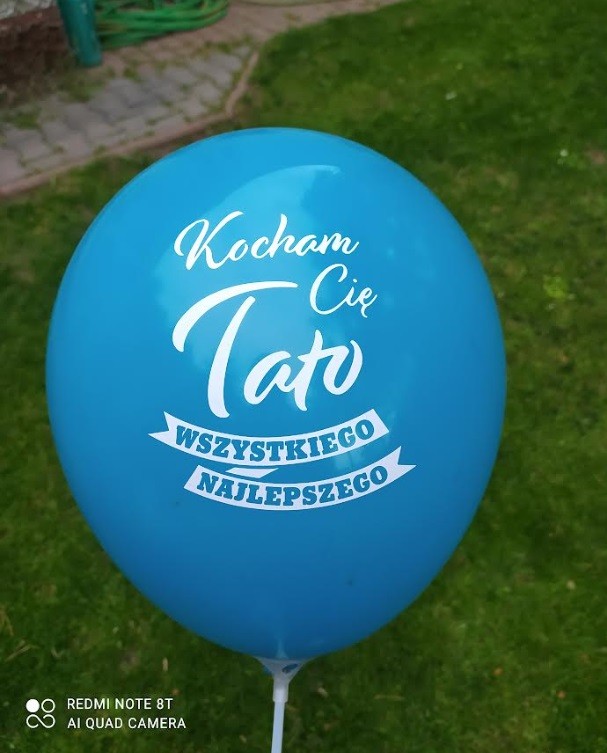Balony lateksowe Kocham Cię Tato Tata Dzień Ojca 5 sztuk