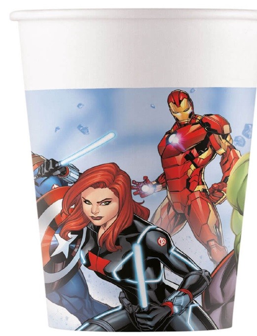 Kubeczki papierowe Avengers 8 sztuk