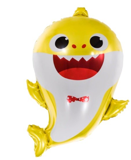 Balon Rekin Baby Shark Żółty 50 cm Urodziny