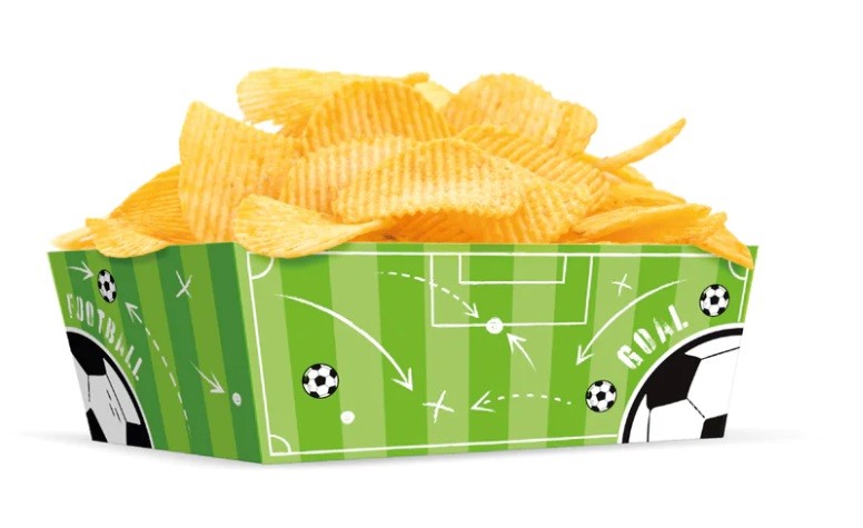 Pudełka na chipsy Piłka Nożna Football 3 sztuki
