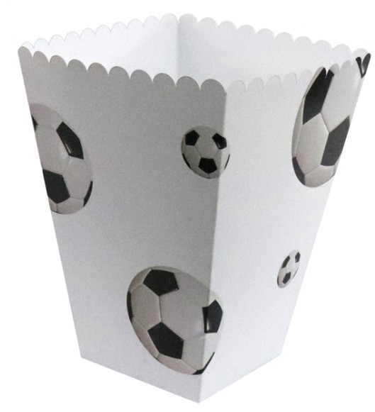Pudełka na popcorn Piłka Nożna 6 sztuk