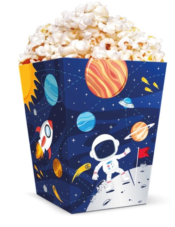 Pudełka na popcorn KOSMOS 6 sztuk