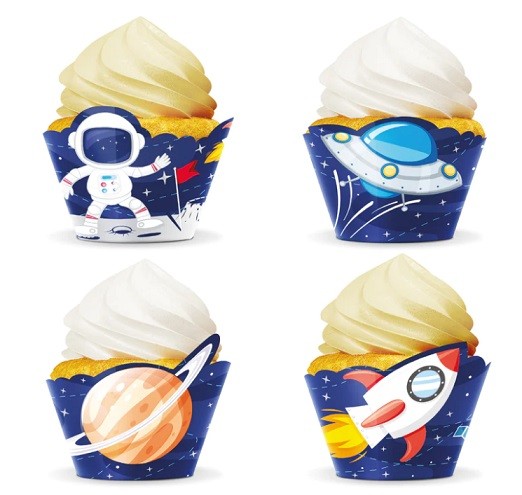 Papilotki do muffinek KOSMOS 8 sztuk