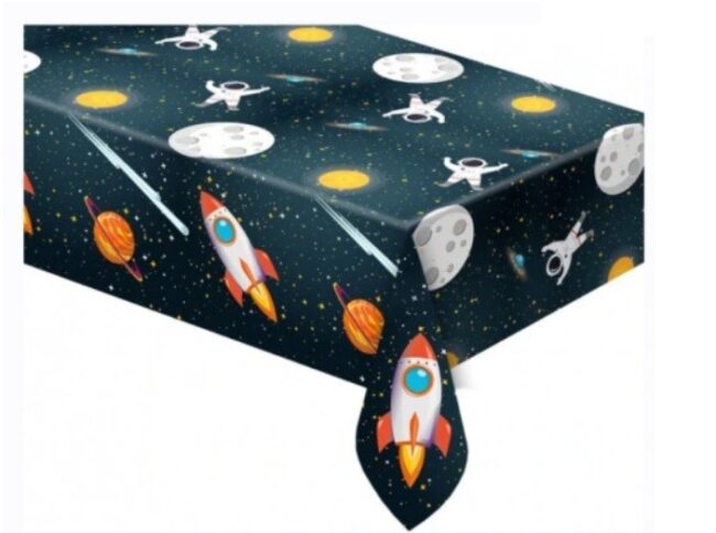Obrus plastikowy KOSMOS Rakieta 120x180 cm