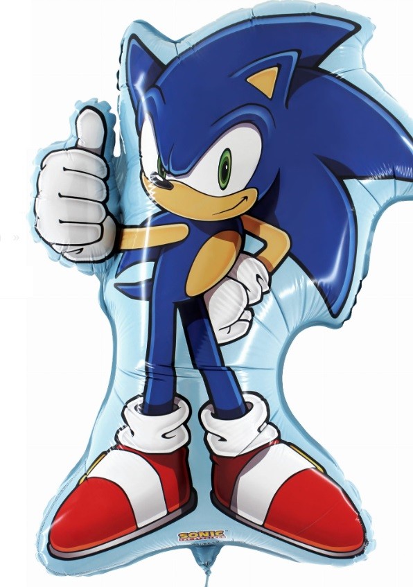 Balon Foliowy SONIC 77x64 cm Urodziny