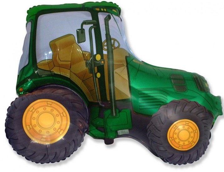 Balon foliowy DUŻY TRAKTOR 55 cm Zielony Farma