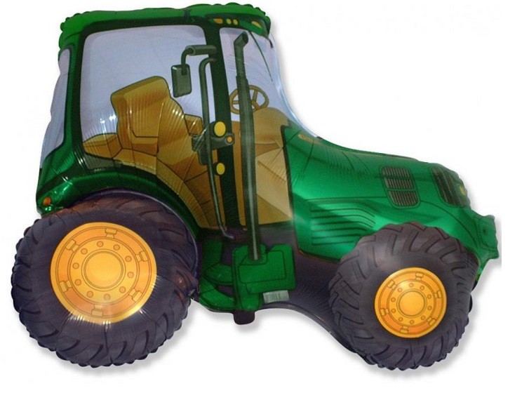 Mini Balon foliowy TRAKTOR 30 cm Zielony Farma