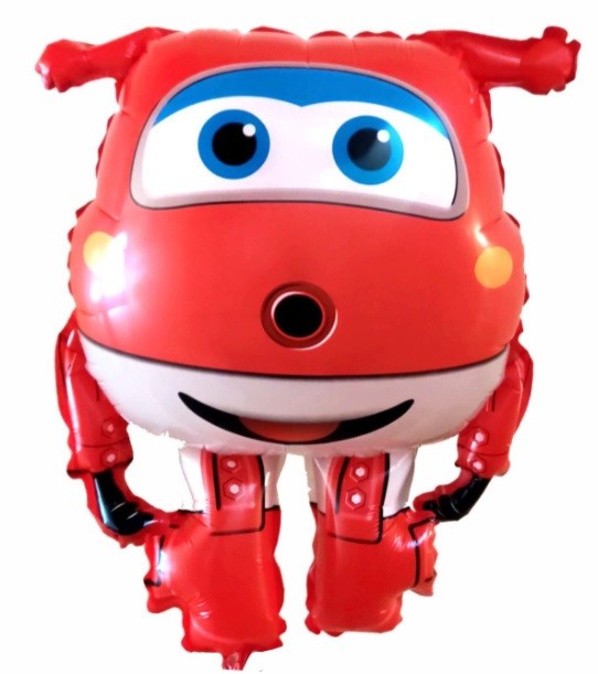 Balon foliowy SUPER WINGS Czerwony 48x68 cm