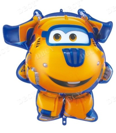 Balon foliowy SUPER WINGS Żółty 48x68 cm