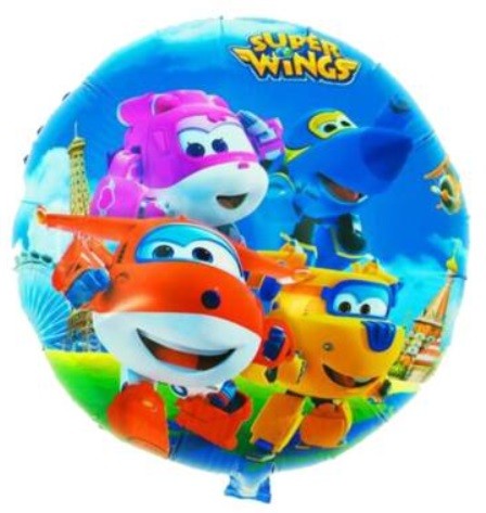 Balon foliowy okrągły Super Wings 45 cm