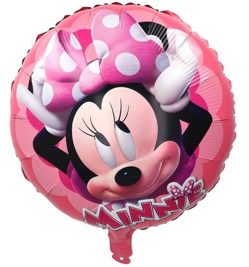 Balon Foliowy Okrągły Myszka Minnie 45 cm