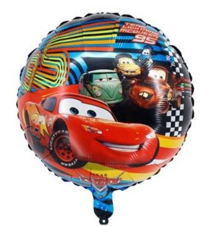 Balon Foliowy Okrągły Auta Cars 45 cm