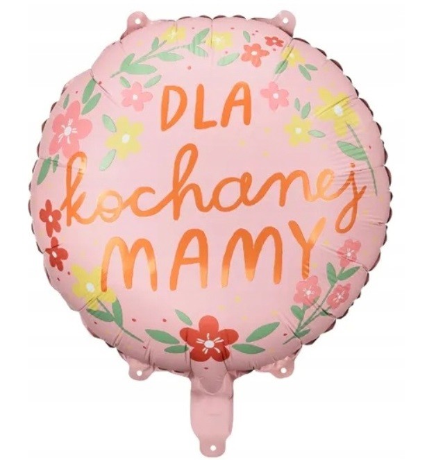 balon napis dla kochanej mamy