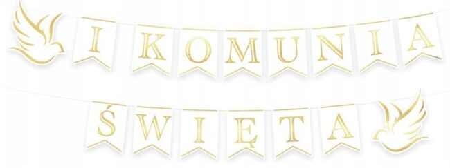 Baner Flagi Komunia Święta