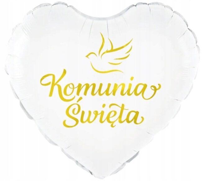 balon serce Komunia Święta
