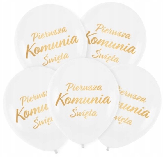 balony Pierwsza Komunia Święta