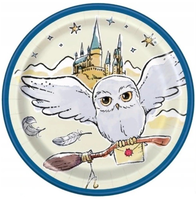Talerzyki papierowe Harry Potter