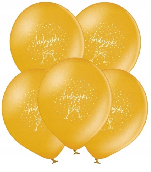 Balony złote na Andrzejki Bal Andrzejkowy