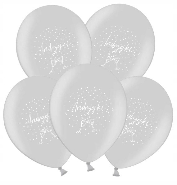 Balony srebrne na Andrzejki