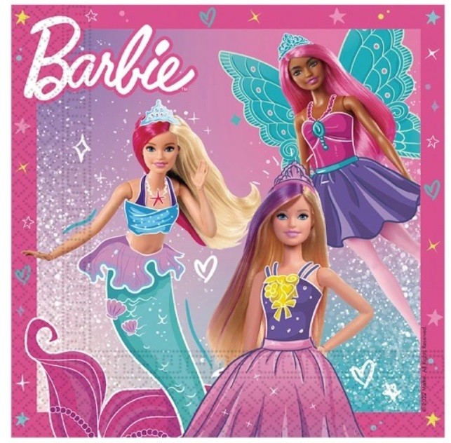 Serwetki papierowe BARBIE 20 sztuk