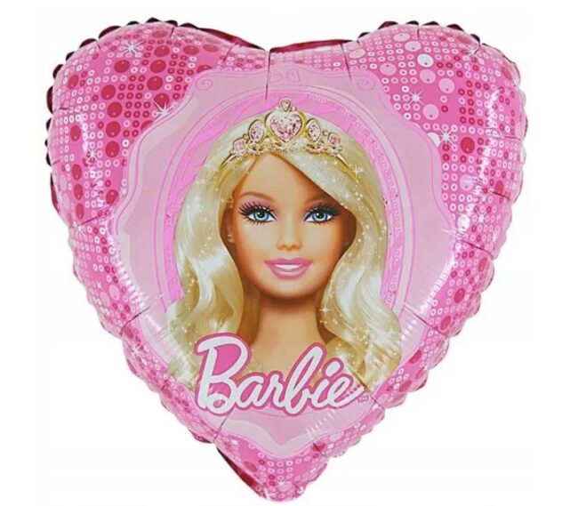 Balon foliowy serce BARBIE