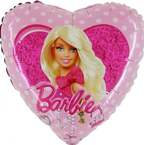 balon serce barbie