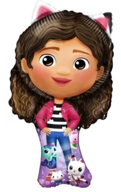 Balon foliowy Koci Domek Gabi Gabby 49x92 cm