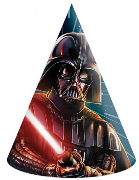 Czapeczki urodzinowe STAR WARS 6 sztuk