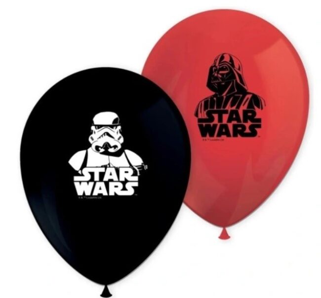 Balony lateksowe STAR WARS Gwiezdne Wojny mix 8 sztuk Urodziny