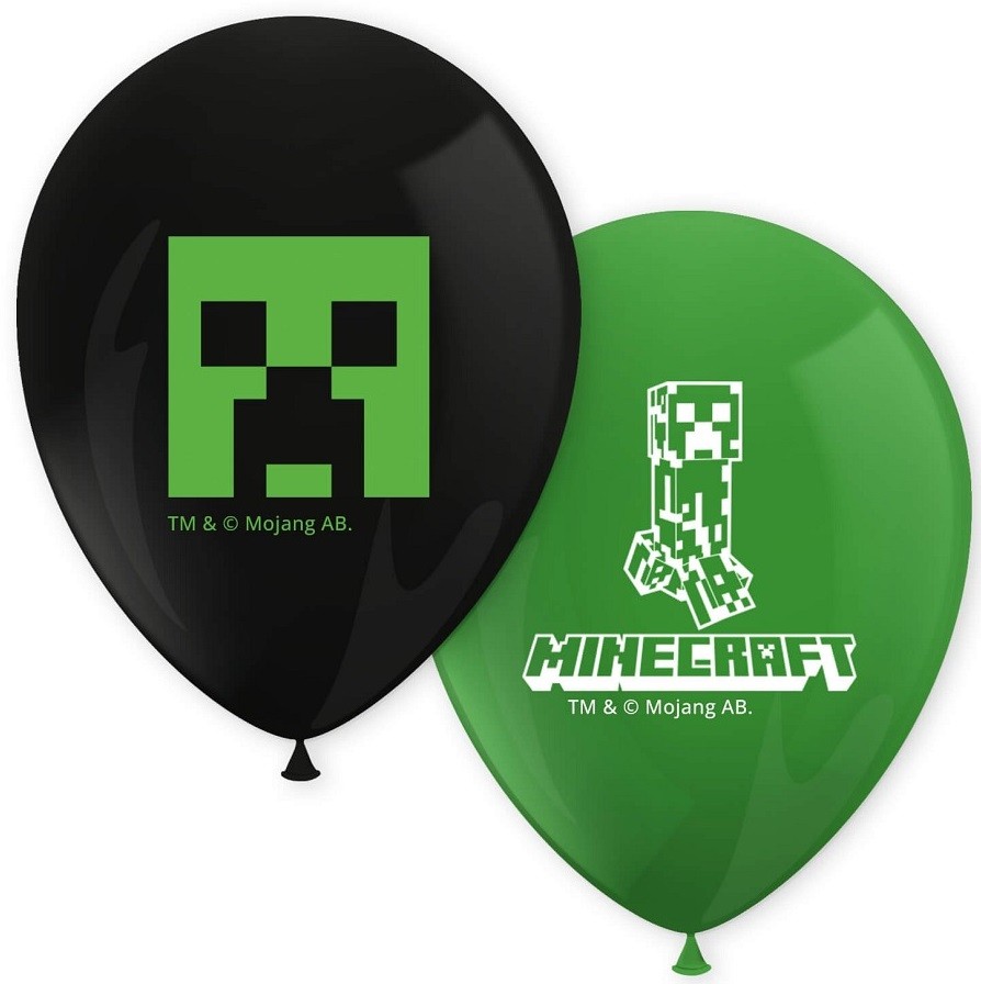 Balony lateksowe Minecraft Mix 8 sztuk