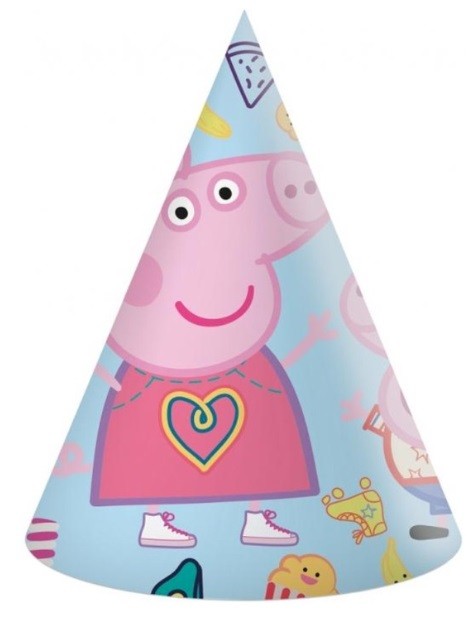 czapeczka papierowa peppa