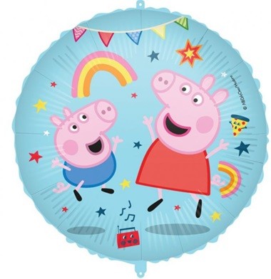 Balon foliowy okrągły Świnka Peppa 45 cm