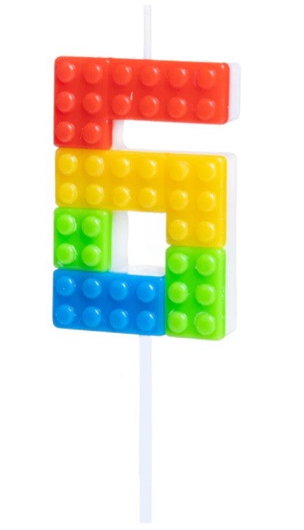 świeczka urodzinowa w klocki 6