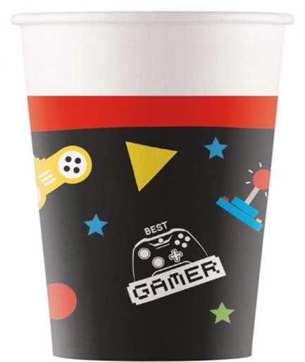 Kubeczki Gaming Party Game 8 sztuk Urodziny