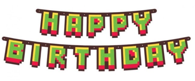 Baner HAPPY BIRTHDAY Game On 160 cm