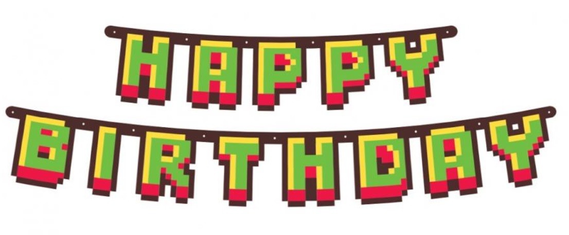 Baner HAPPY BIRTHDAY Game On 160 cm