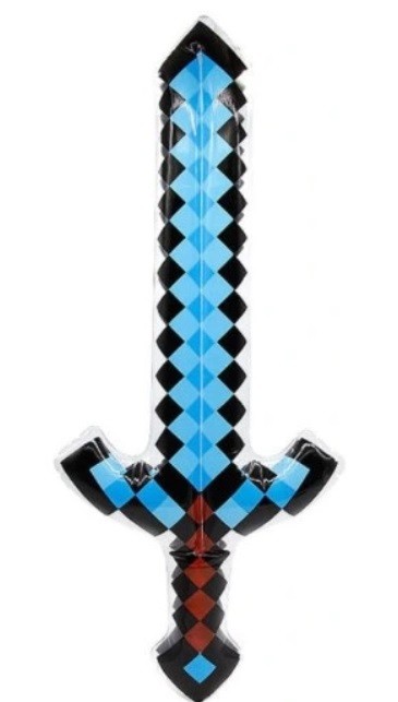 Balon foliowy miecz dmuchany Minecraft 60 cm