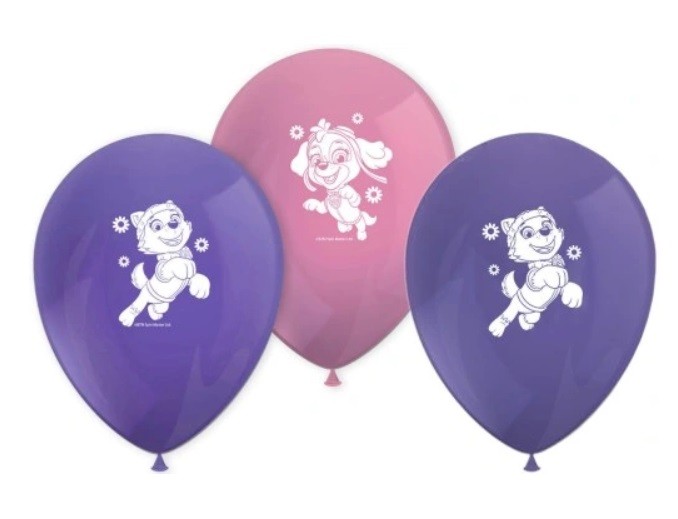 Balony lateksowe Psi Patrol Skye 8 sztuk
