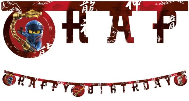 Baner Happy Birthday LEGO Ninjago 200 cm