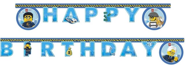 Baner Happy Birthday LEGO City 200 cm