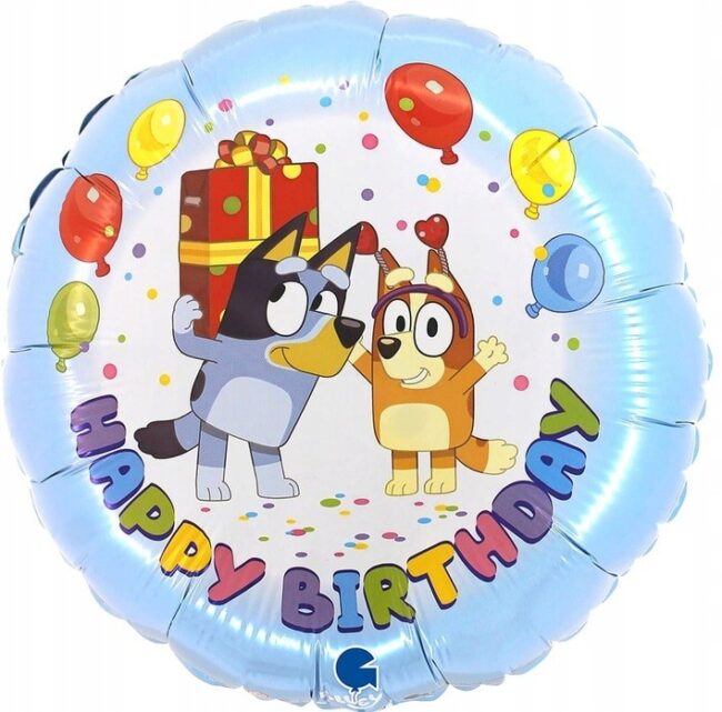 balon okrągły bluey