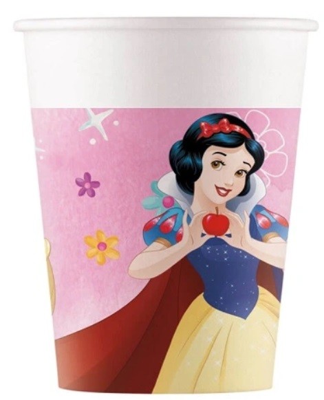 Kubeczki papierowe Księżniczki Princess 8 sztuk
